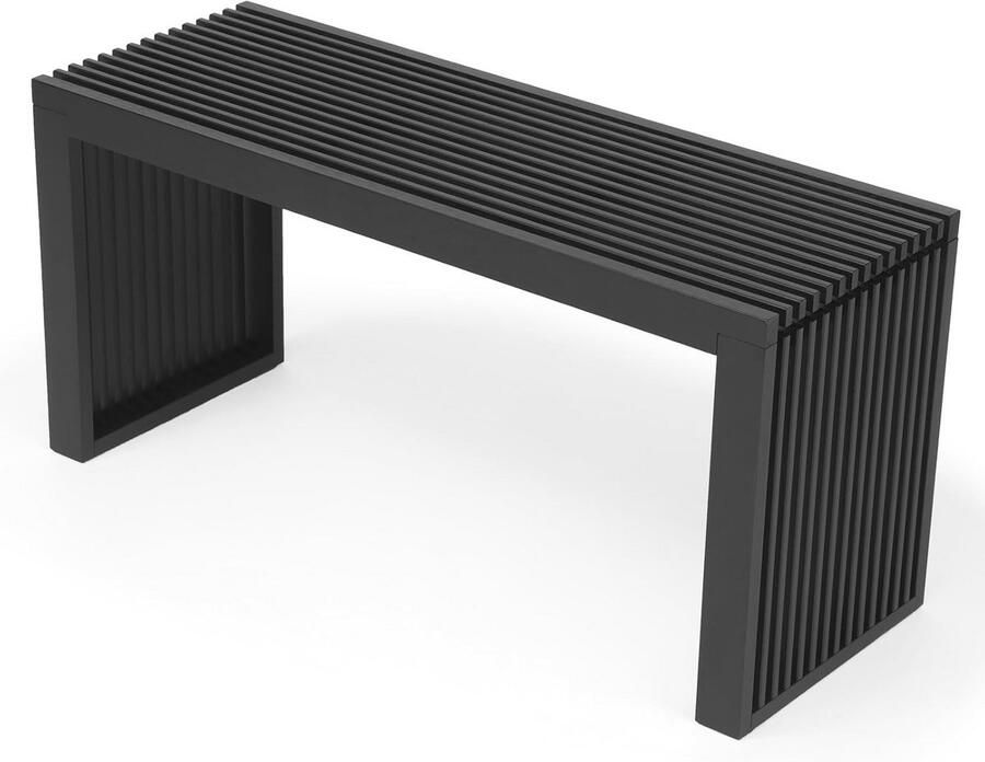 Bamboe Keukenbankje Comfortabele Eetbank voor Eetkamer of Hal 90 x 33 x 43 cm