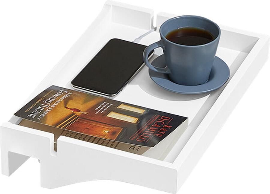 Rootz Living Rootz Bamboe Nachtkastje Clip-On Nachtkastje Ophangopslag Kabelbeheer Eenvoudige installatie 36 cm x 8 cm x 25 cm