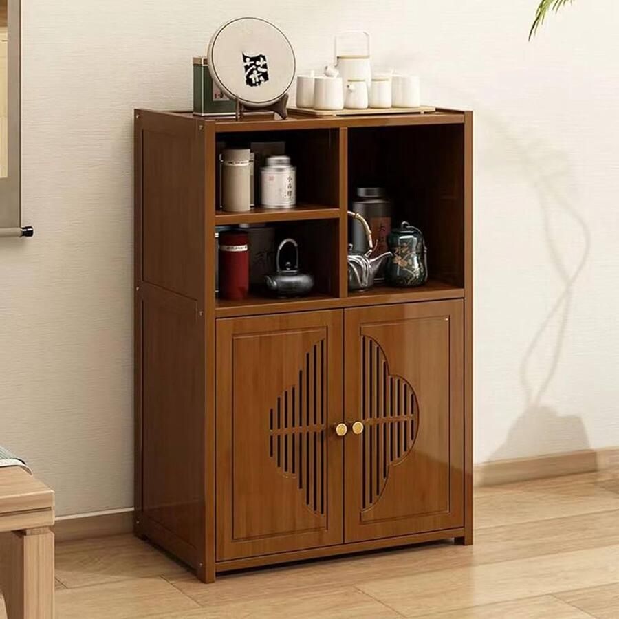 Bamboe opbergkast multifunctioneel 1 stuk hoogwaardig