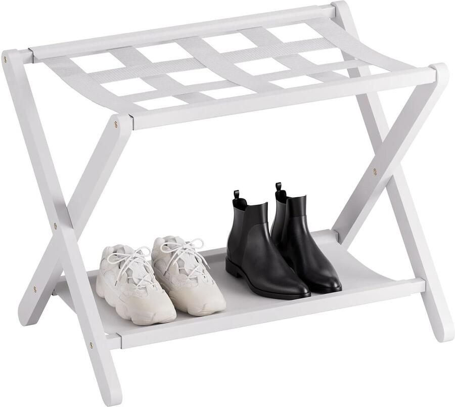 Bamboe Opvouwbare Bagagerek Ruimtebesparend en Stevig 1 stuk