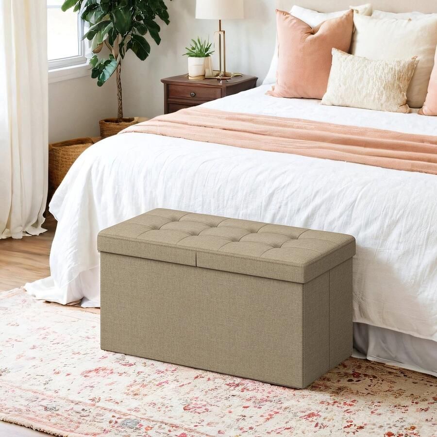 Bank met opbergruimte opklapbare zitkist opbergdoos