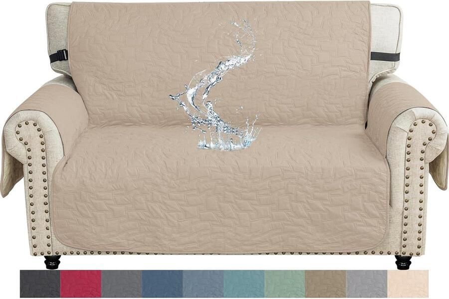 Bankhoes 2 Zits Waterdicht Universele Bescherming Beige