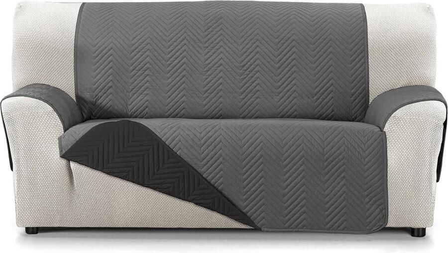 Bankhoes 4-zits XL Milano antraciet zwart