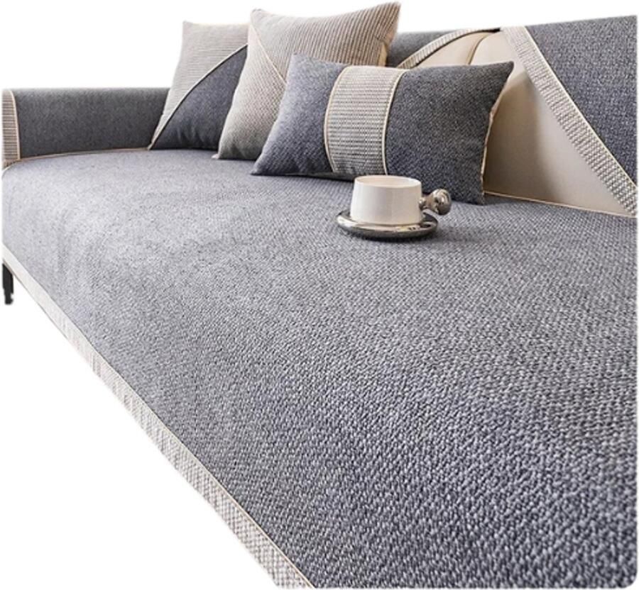 Livetastic – Bankhoes – Bankhoezen Bankbeschermer Bankbescherming Bankovertrek Antislip – Voor Honden en Katten Waterdicht – x 210 cm – Voor 2 3 4 zitsbank -Grijs