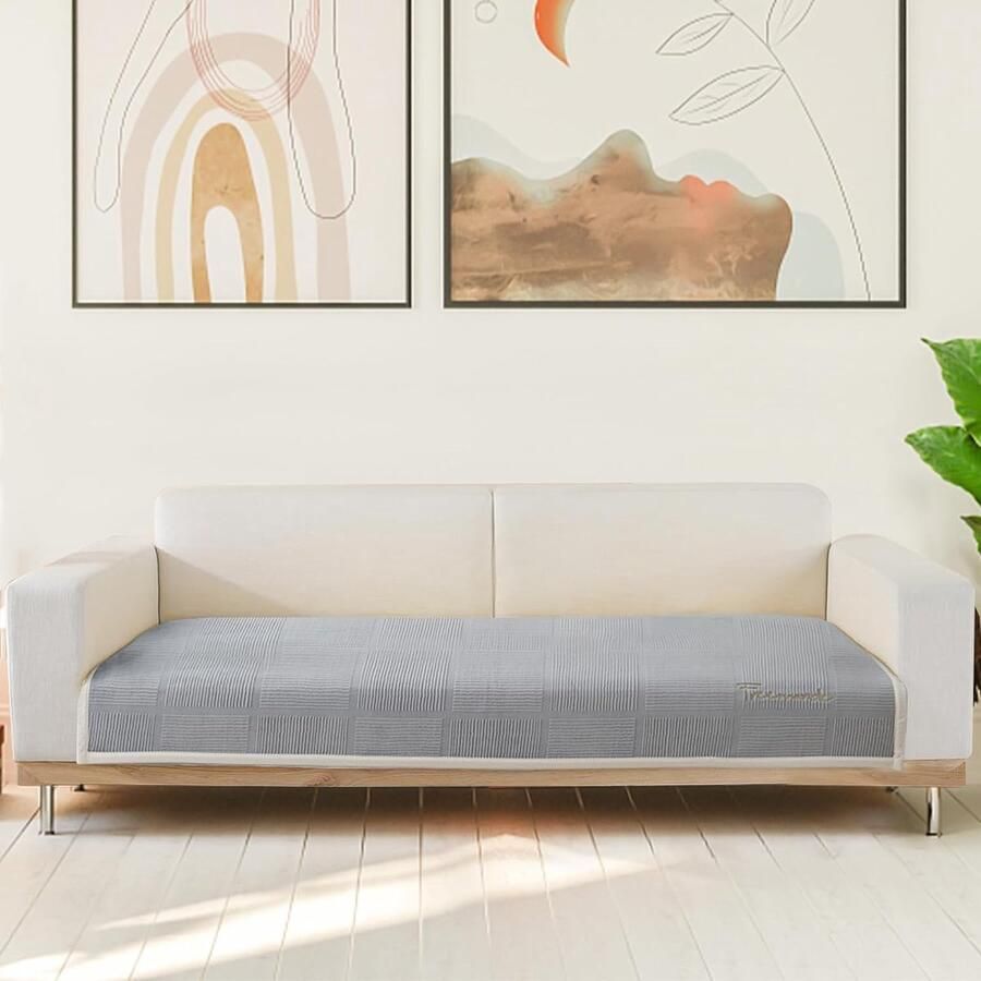 Bankhoes bankovertrek 1- 2- 3- 4-zits L-vorm hoekbank universele antislip bankovertrek solide dikke gestructureerde bankbeschermer voor woonkamer