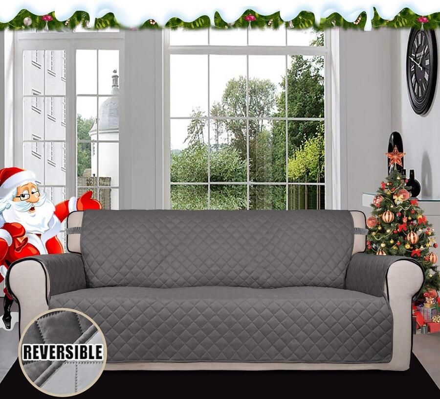 Bankhoes bankovertrek _3-Sitzer_Grijs