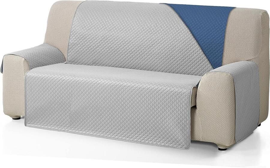 Bankhoes Diamond 2-zits grijs blauw XL