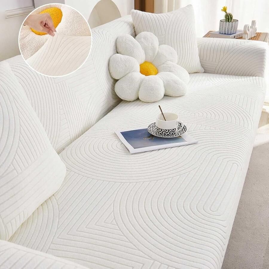 Bankhoes L-vorm bankhoes voor 3-zits hoekbank hoes antislip zachte stretch bankhoes universele bankhoes voor katten honden huisdieren