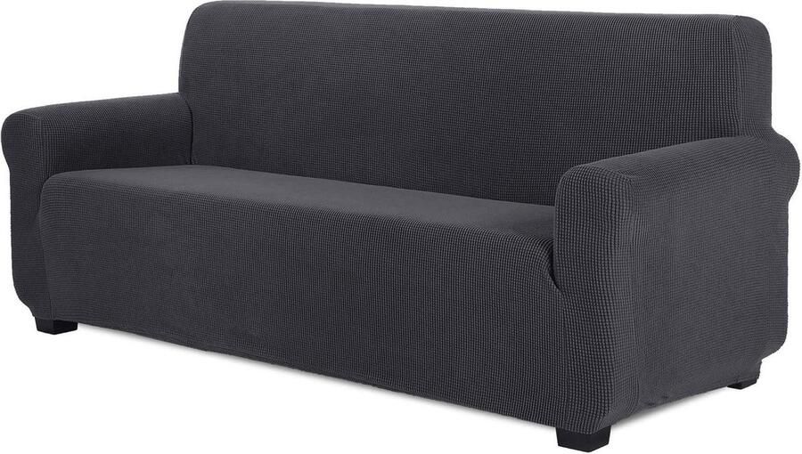 Bankhoes stretch 3 zitsbanken Jacquard Sofahoes Grijs bankhoes stretch 3 zitsbanken