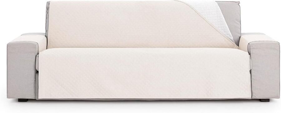 Bankhoes voor 2-zitsbank in ecru