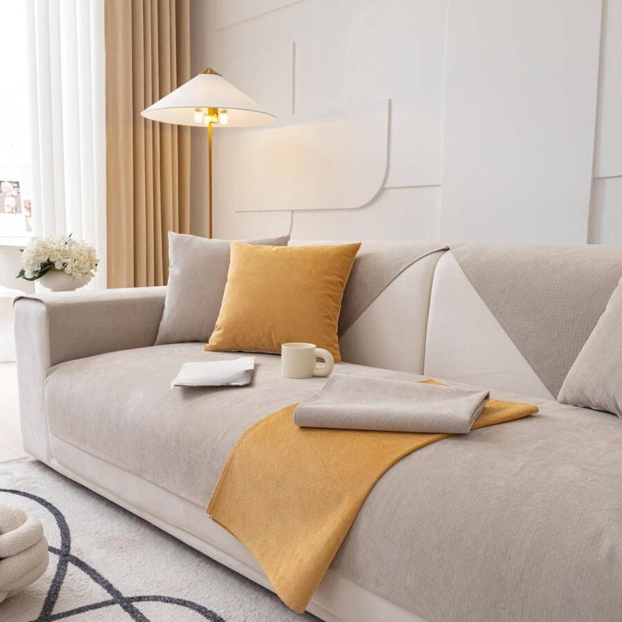 Bankhoes waterdichte bankhoezen antislip bankbeschermer hoekbank L-vormige bankgooi hondenkat bankgooi bankbescherming bankhoes 1 2 3 4-zits