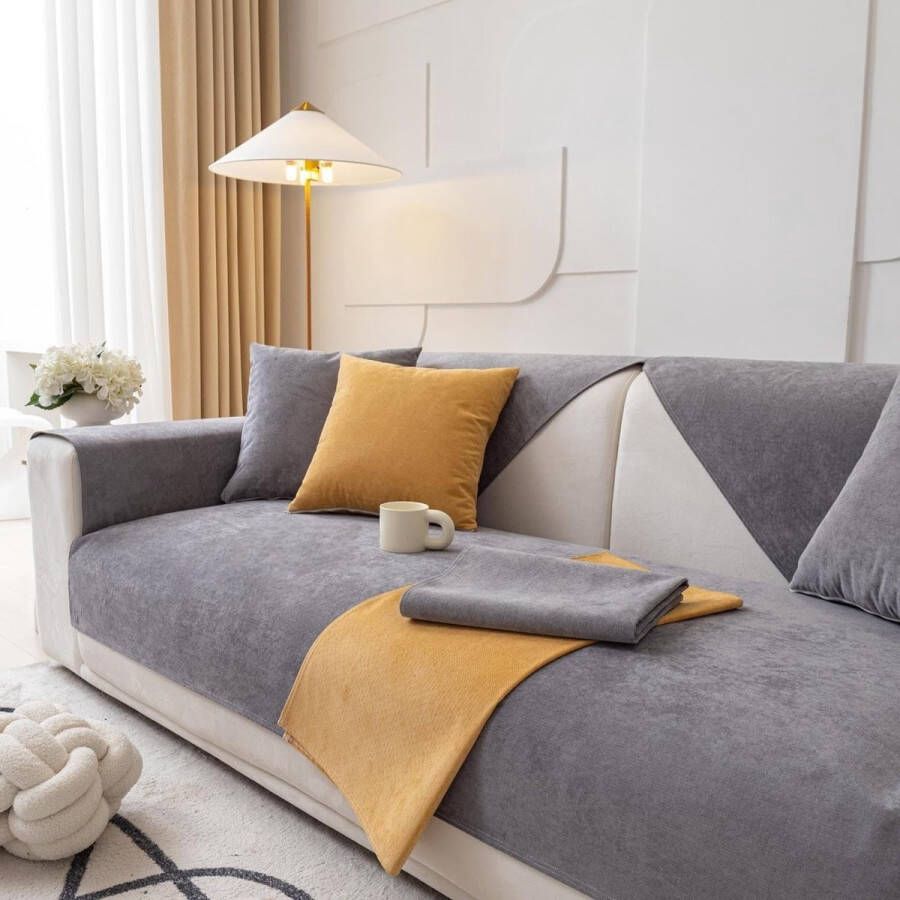 Bankhoes waterdichte bankovertrek antislip bankbeschermer hoekbank L-vorm voor honden en katten bankbescherming 1- 2- 3- 4-zitsbank