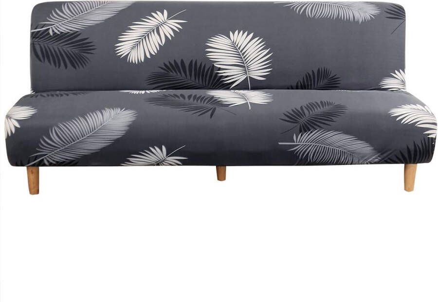 Bankhoes zonder armleuningen moderne print 3-zits zonder armleuningen stretch bankovertrek armloze bankovertrek voor opvouwbare slaapbank zonder armleuningen 180-210 cm - Foto 3