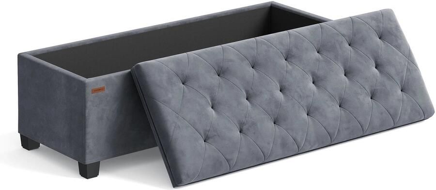 Songmics RoyaLuxe Bank Bankje Zitbankje Slaapkamer Bankje Voetenbankje Slaapkamer Schoenenbankje Schoenen bank Opbergkastje Opbergkast Kast Kastje Organizer Organizers Garderobe Slaapkamer Organizer