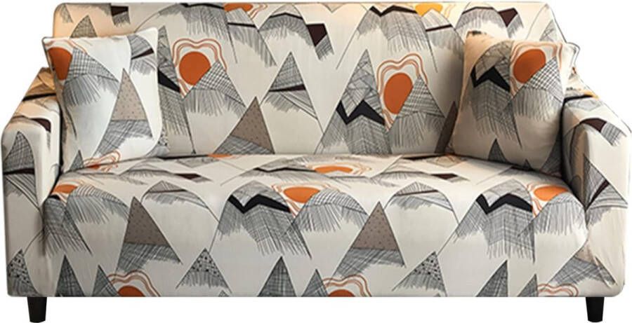 Bankovertrek 4-zits elastische bankovertrek bankhoes antislip stretch bankovertrek bankhoes met 1 kussensloop