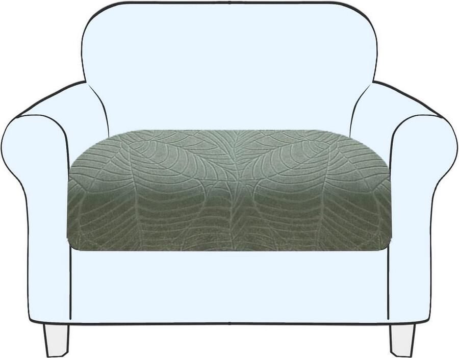 Bankovertrek Groen stretch bankhoes 1 stuk Large-1-zits