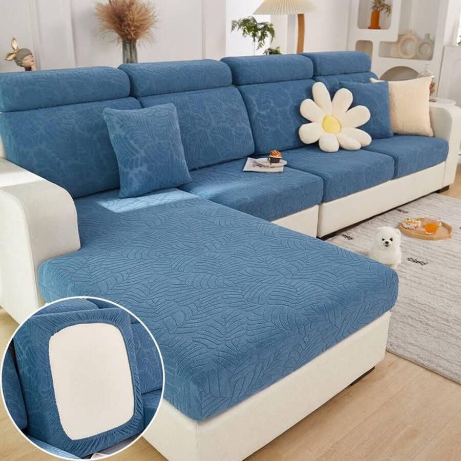 Bankovertrek stretch bankovertrek universeel elastisch antislip voor sofakussen L-vormig chaise longue meubelbescherming