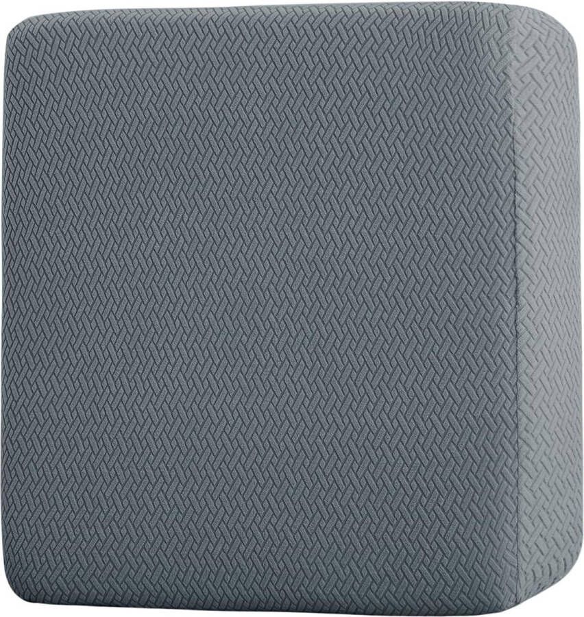 Bankovertrek stretch elastische kussenslopen (donkergrijs 1-zits) zitkussen antislip wasbaar voor katten en honden