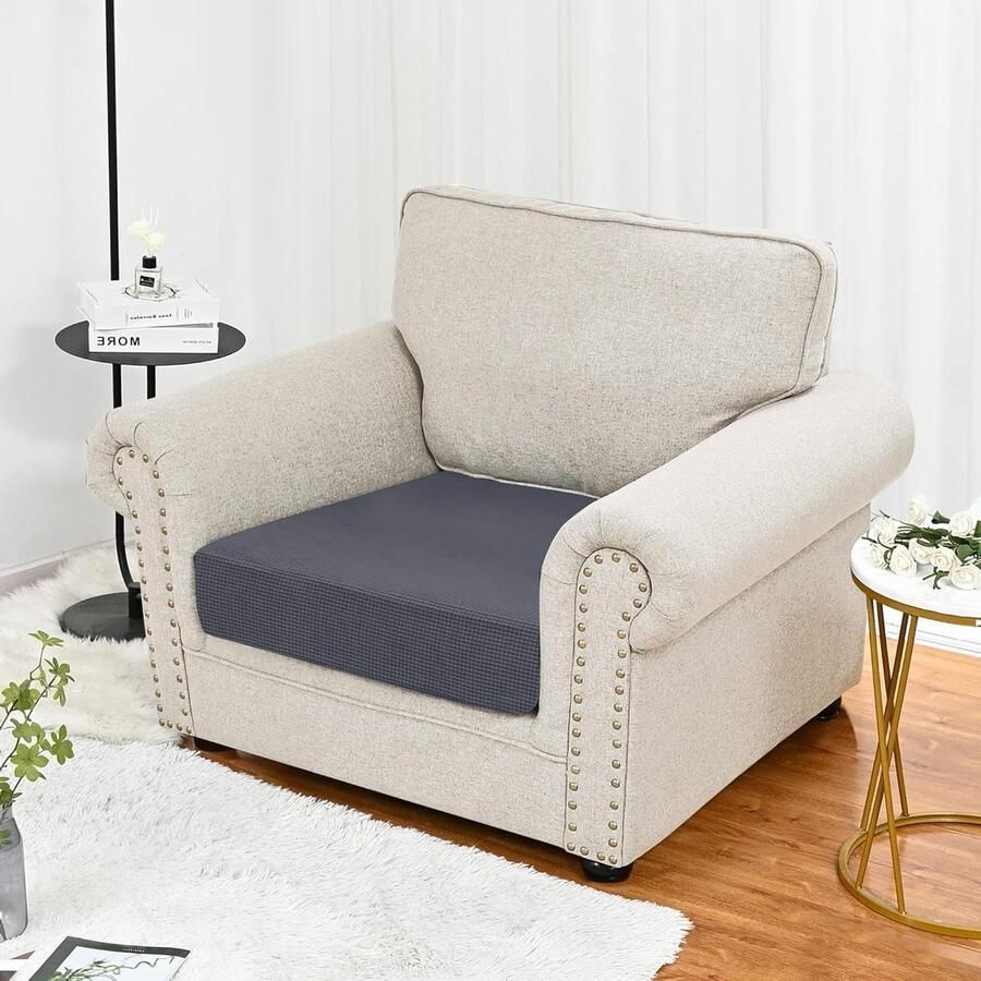 Html bankovertrek polarfleece stretch hoekbank zitkussen L-vorm 1-zits 1 stuk hoekbank hoes stretch