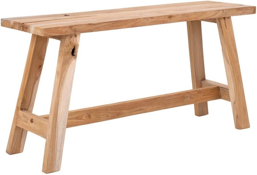 Barcelona Bench Ballway Bench Rustic Teak Seating Eco -vriendelijk ontwerp 90x25x45 cm