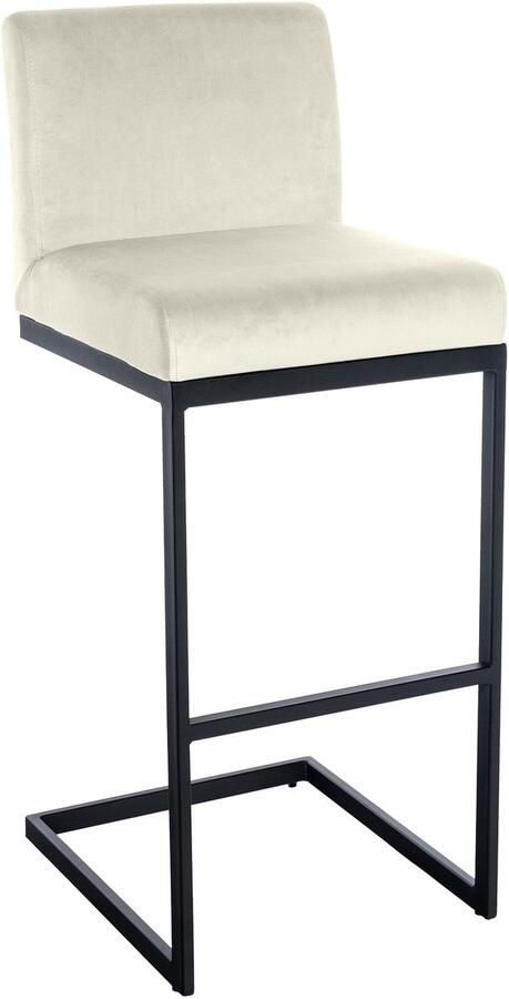 Barhocker Kruk Modern Design & Comfort Fluwelen en Metalen Afwerking