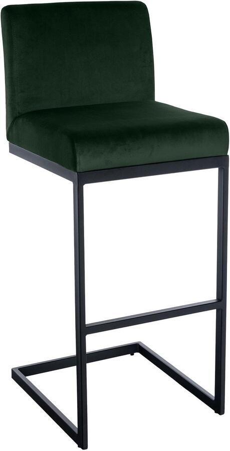 Barhocker Kruk Modern Design & Comfort Fluwelen en Metalen Afwerking