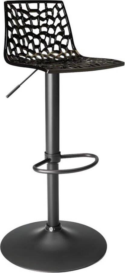 Vente-unique Barkruk CLARK Polypropyleen Zwart onderstel L 38 cm x H 104 cm x D 42 cm