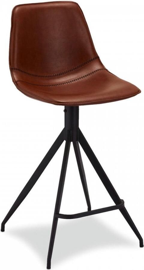 Rootz Living Rootz Barkruk Counter Stool Draaibare barkruk Luxe comfort Strak design Veelzijdig draaibaar 48cm x 57cm x 98cm