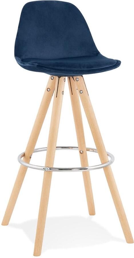 Barkruk Design Kruk Fluwelen Zitting Optimaal Comfort Vintage Allure 75 cm Hoogte