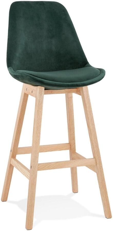 Barkruk Fluwelen Zitting Vintage Stoel Comfortabele 3 cm Vulling