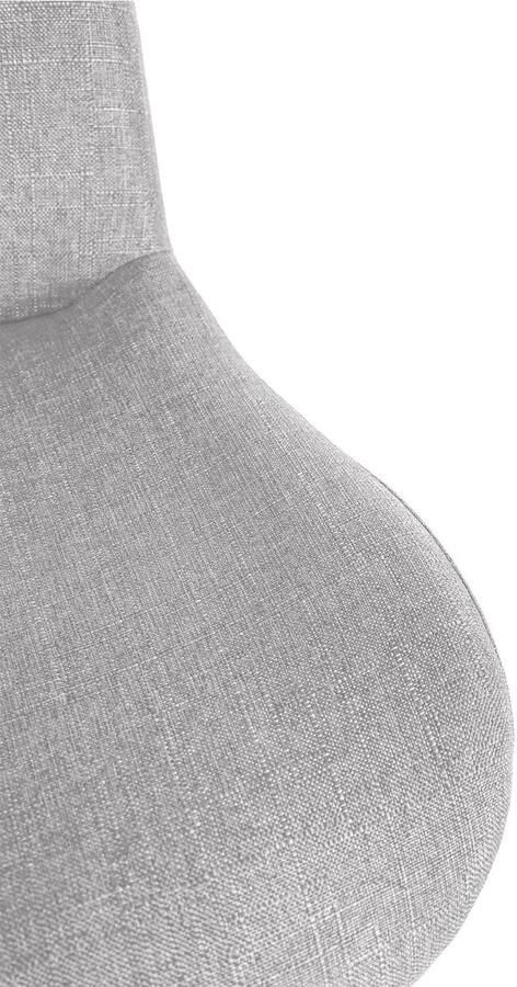 Barkruk Hoge stoel Verstelbaar & comfort Met voetensteun & 360° draaibaar mat zwart stof