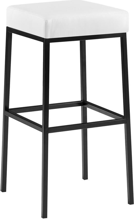 Barkruk Hoge Zitstoel Onderhoudsvriendelijke Kunstleren Bekleding Stabiel Metaal Frame