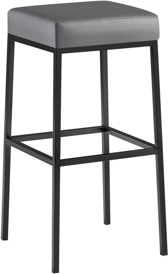 Barkruk Hoge Zitstoel Onderhoudsvriendelijke Kunstleren Bekleding Stabiel Metaal Frame