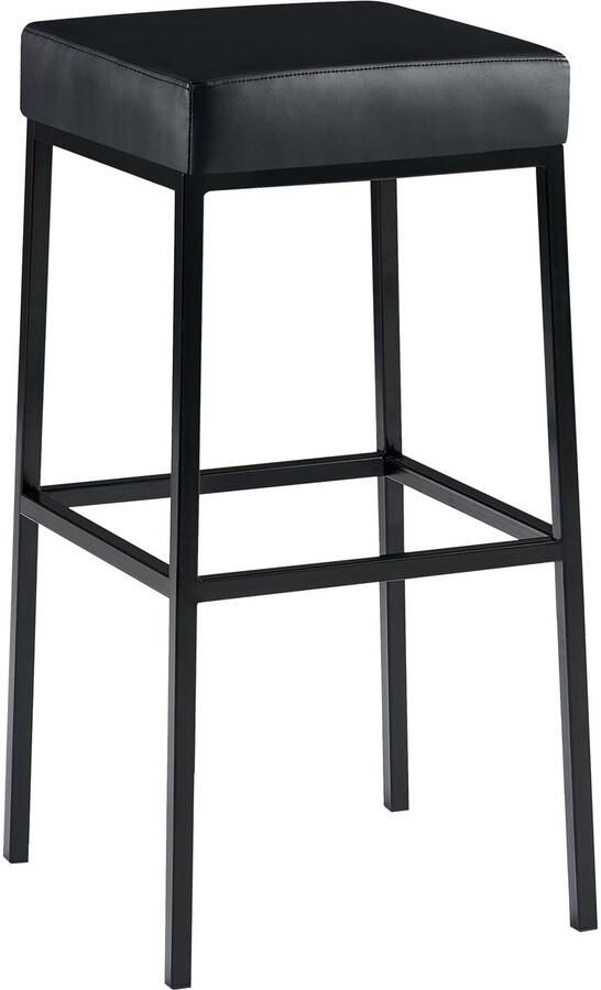 Barkruk Hoge Zitstoel Onderhoudsvriendelijke Kunstleren Bekleding Stabiel Metaal Frame