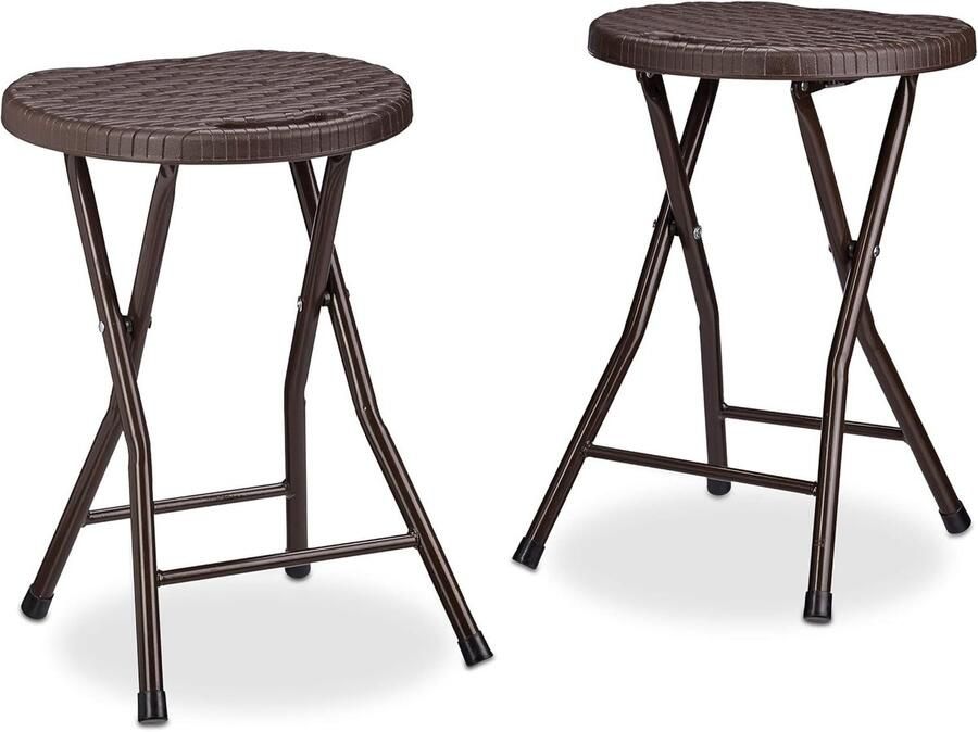 Barkruk inklapbaar inklapbare barkruk barkrukken met rugleuning barstoel klapstoel barkruk buiten barkruk 2 stuks bruin