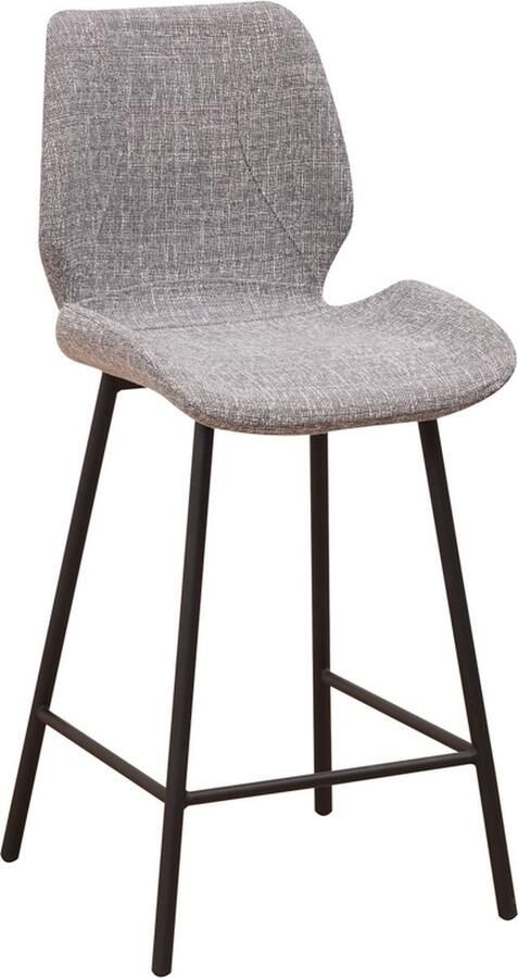 Bolt Edge Barkruk Lichtgrijs Zithoogte 67cm Ergonomisch Rugleuning Set van 1