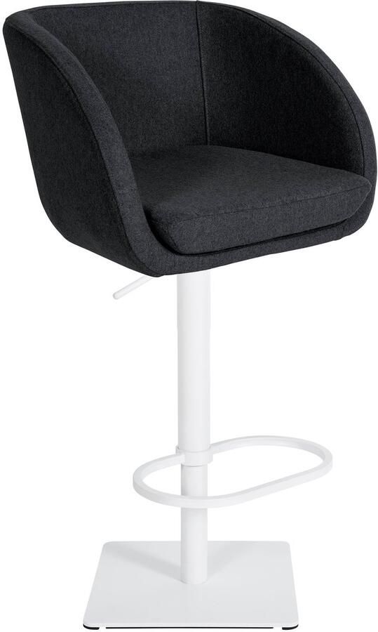 Barkruk met vilten bekleding Keukenkruk 360° draaimechaniek Comfortabel & Duurzaam