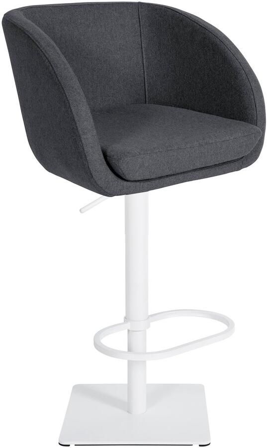 Barkruk met vilten bekleding Keukenkruk 360° draaimechaniek Comfortabel & Duurzaam