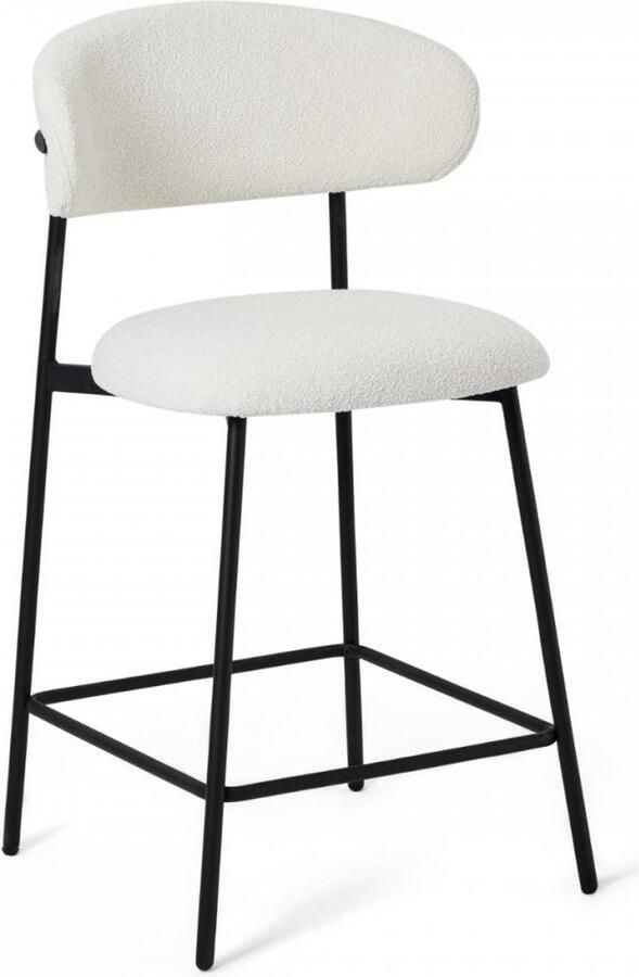 Rootz Living Rootz Barkruk Tegenkruk Hoge stoel Ergonomisch comfort Duurzaam en eenvoudig onderhoud Modern design 50 cm x 52 cm x 103 cm