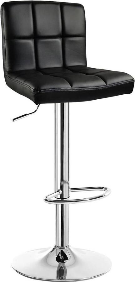 Rootz Living Rootz Barkruk Tegenkruk In hoogte verstelbare draaikruk Kunstleer Ergonomische voetsteun 44 cm x 38 cm 120 kg laadvermogen