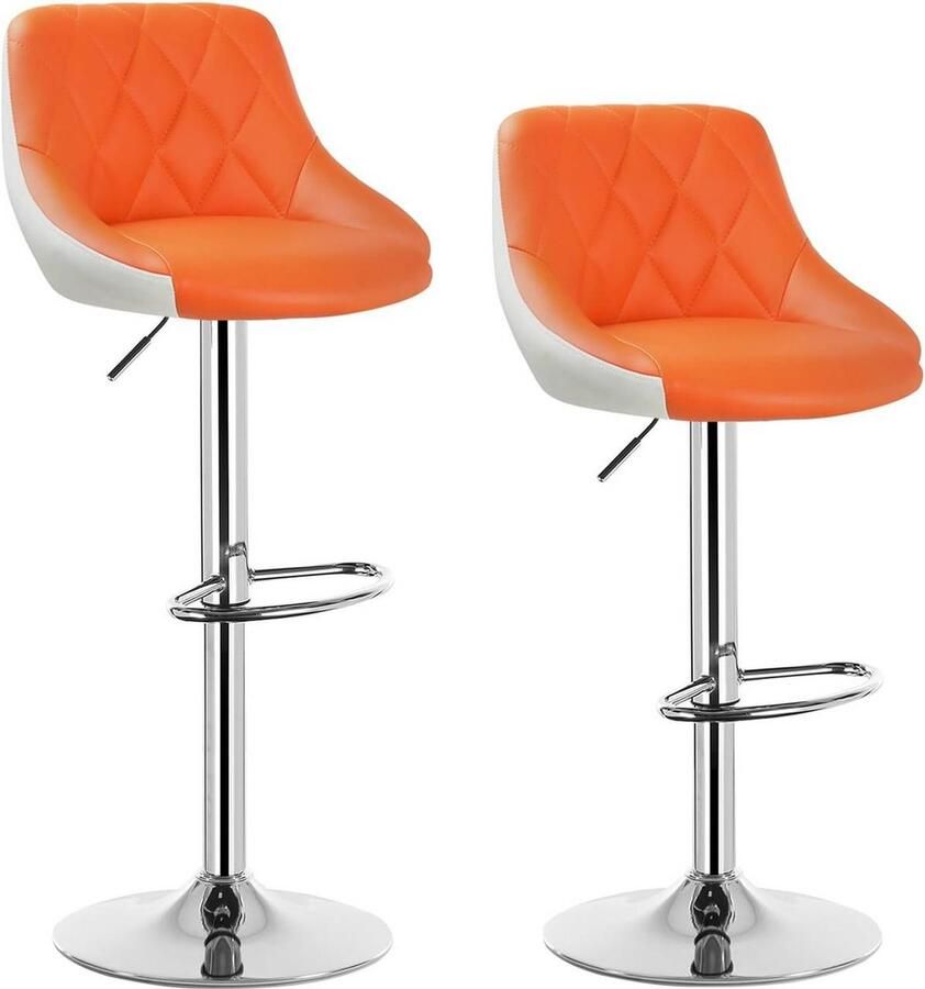 Rootz Living Rootz Barkruk Tegenkruk Verstelbare barstoel Comfortabele zit Veelzijdig en draaibaar Stevig en veilig Kunstleer 38 cm x 35 cm x 84-106 cm Verstelbare hoogte