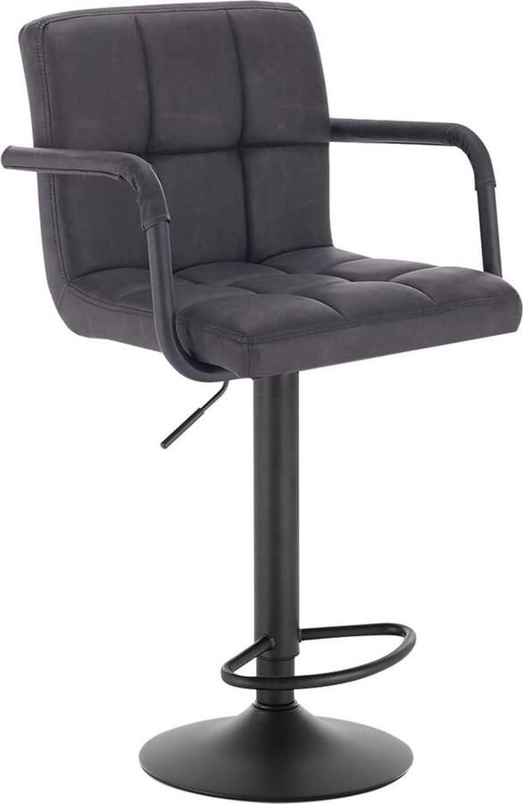 Rootz Living Rootz Barkruk Tegenkruk Verstelbare barstoel Duurzaam kunstleer Ergonomisch ontwerp Stijlvolle moderne look Hoogte 90 cm 112 cm zitting 51 cm x 37 cm