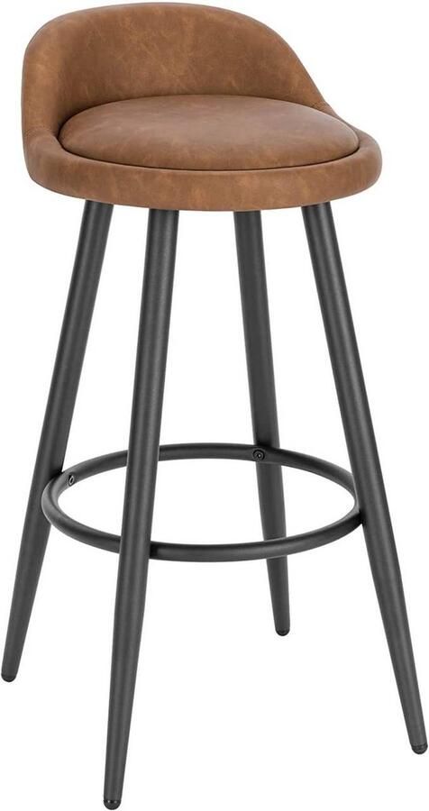 Rootz Living Rootz Barkruk Tegenkruk Verstelbare barstoel Stabiel en duurzaam Comfortabele zit Veelzijdig ontwerp 37 5 cm x 34 cm x 78 5 cm