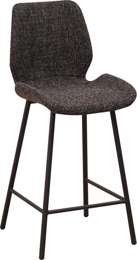 Bolt Edge Barkruk Zwart Rugleuning Ergonomisch Zithoogte 67cm Set van 1