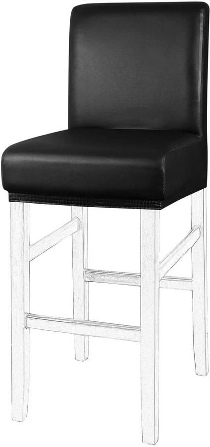 Barkrukhoezen Waterdicht PU-leer Geschikt voor krukken Set van 1