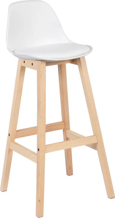 Barkrukken Set Van 2 Nordic Barkruk Luxe Barkrukken Industrieel Wit Hout