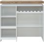 Barmeubel HALO II Wit gelakt MDF LEDs Wit en eik L 120 cm x H 110.5 cm x D 60 cm - Thumbnail 2