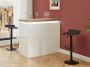 Barmeubel HALO II Wit gelakt MDF LEDs Wit en eik L 120 cm x H 110.5 cm x D 60 cm - Thumbnail 1