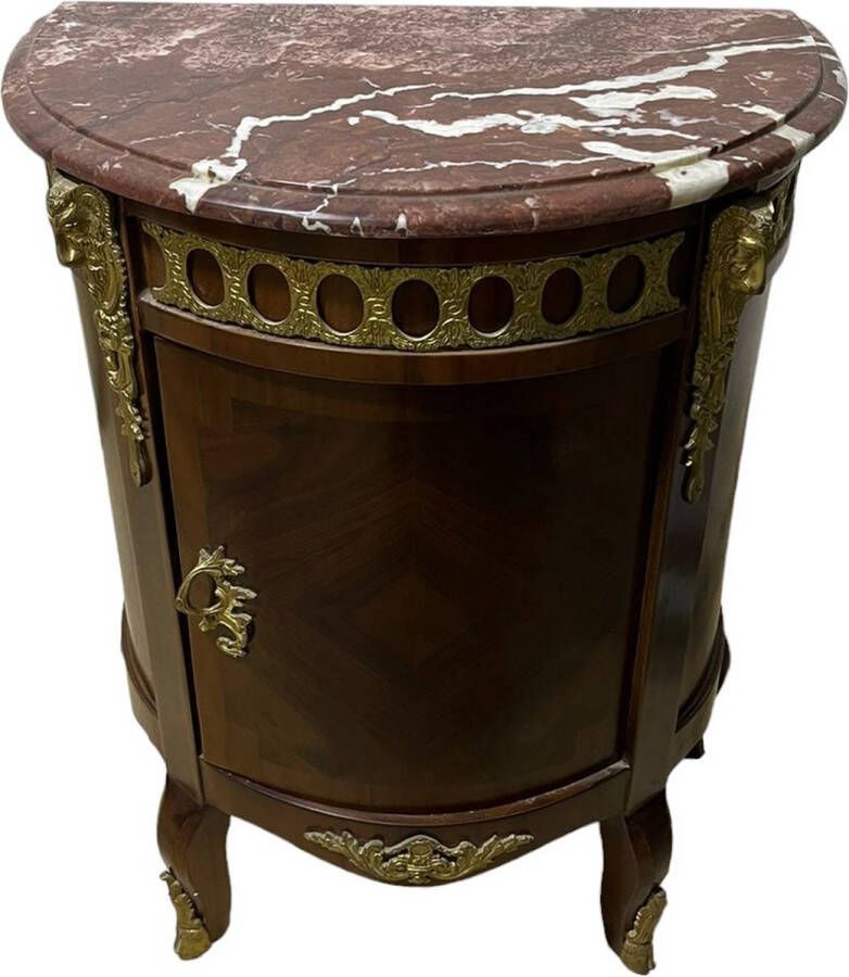 Nile Furniture Barokstijl ovale bijzettafel met opbergruimte [Baroque] [Woonkamer] [Luxe] [Interieur]