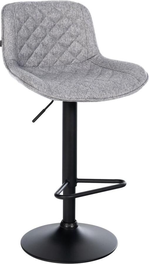 Barstoel Keukenstoel 360° draai verstelbare hoogte comfortabele zit Kunstleer Fluweel